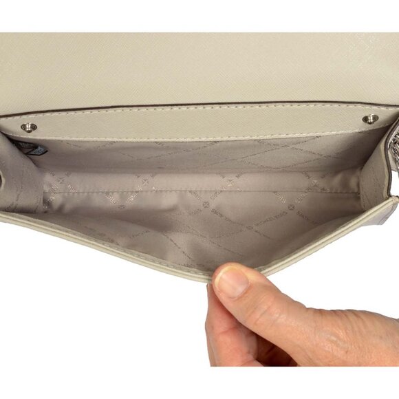 Michael Kors Jet Set Saffiano Leather 3-in-1 Crossbody Beige NWOT - Picture 3 of 14